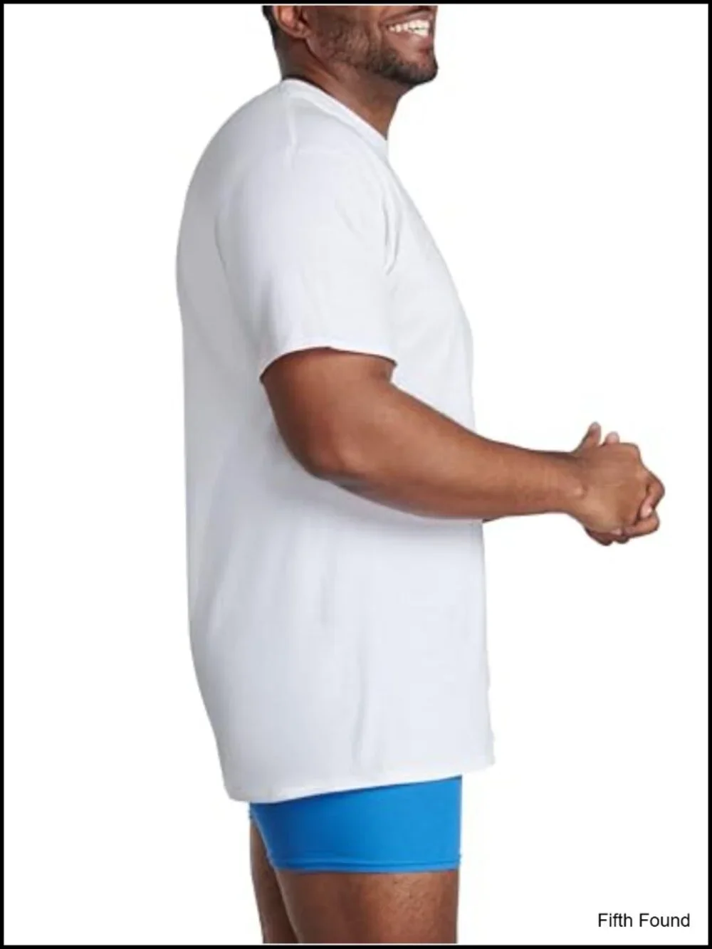 6 Pack Cotton Crew Neck Undershirts, Moisture Wicking Short Sleeve Tees, Tall